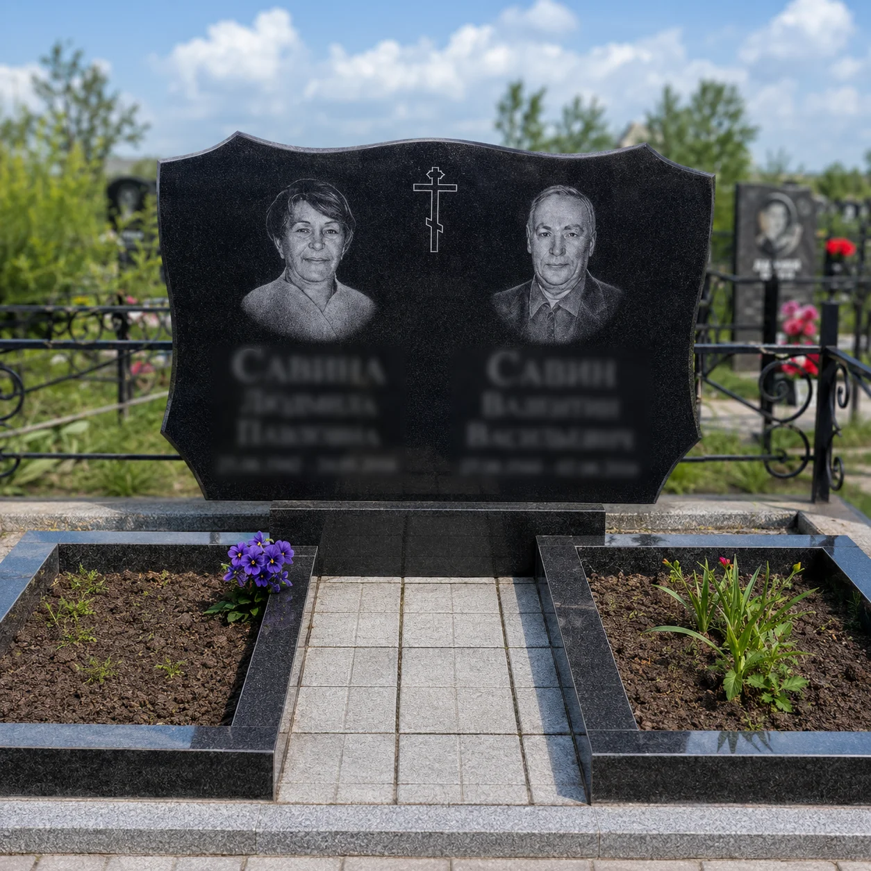 Готовый мемориальный комплекс из гранита
